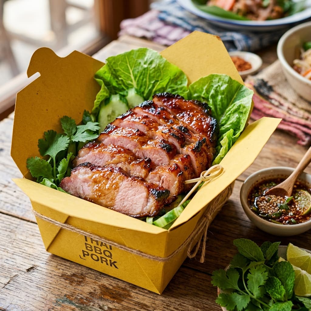 สันคอหมูบาร์บีคิว